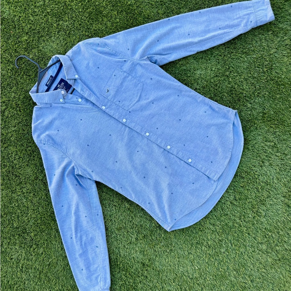 Hollister Light Blue Casual Button Down Shirt